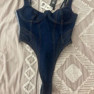 Ivy Park Women's Denim Bodysuit